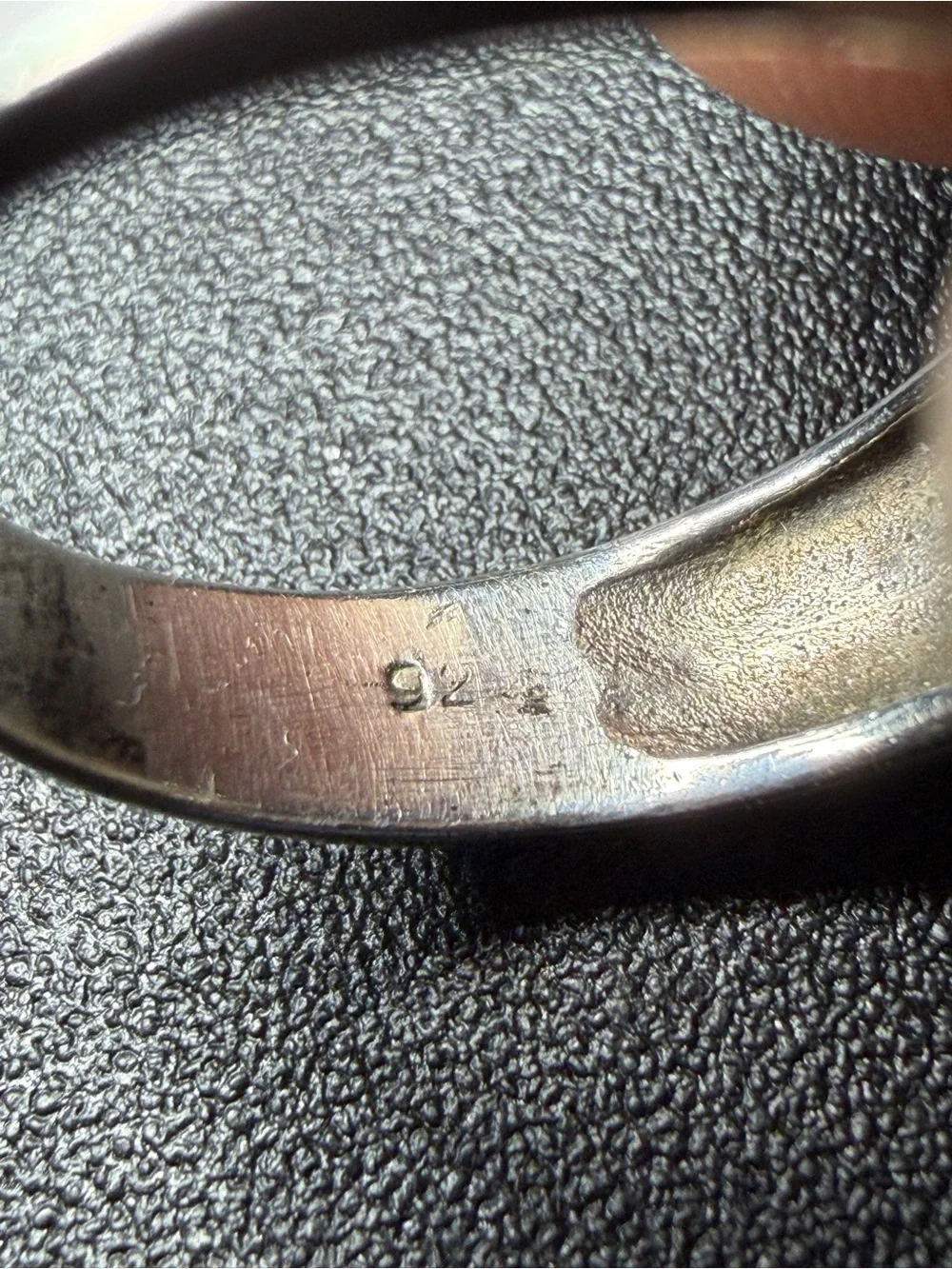 Chunky Industrial-Inspired Sterling Silver Ring size 9
